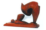 Fall apart, 37x48x29cm, mahagony, 1996