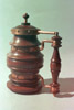 Pintpot, 22x10x17cm, painted walnut and copper, 1993